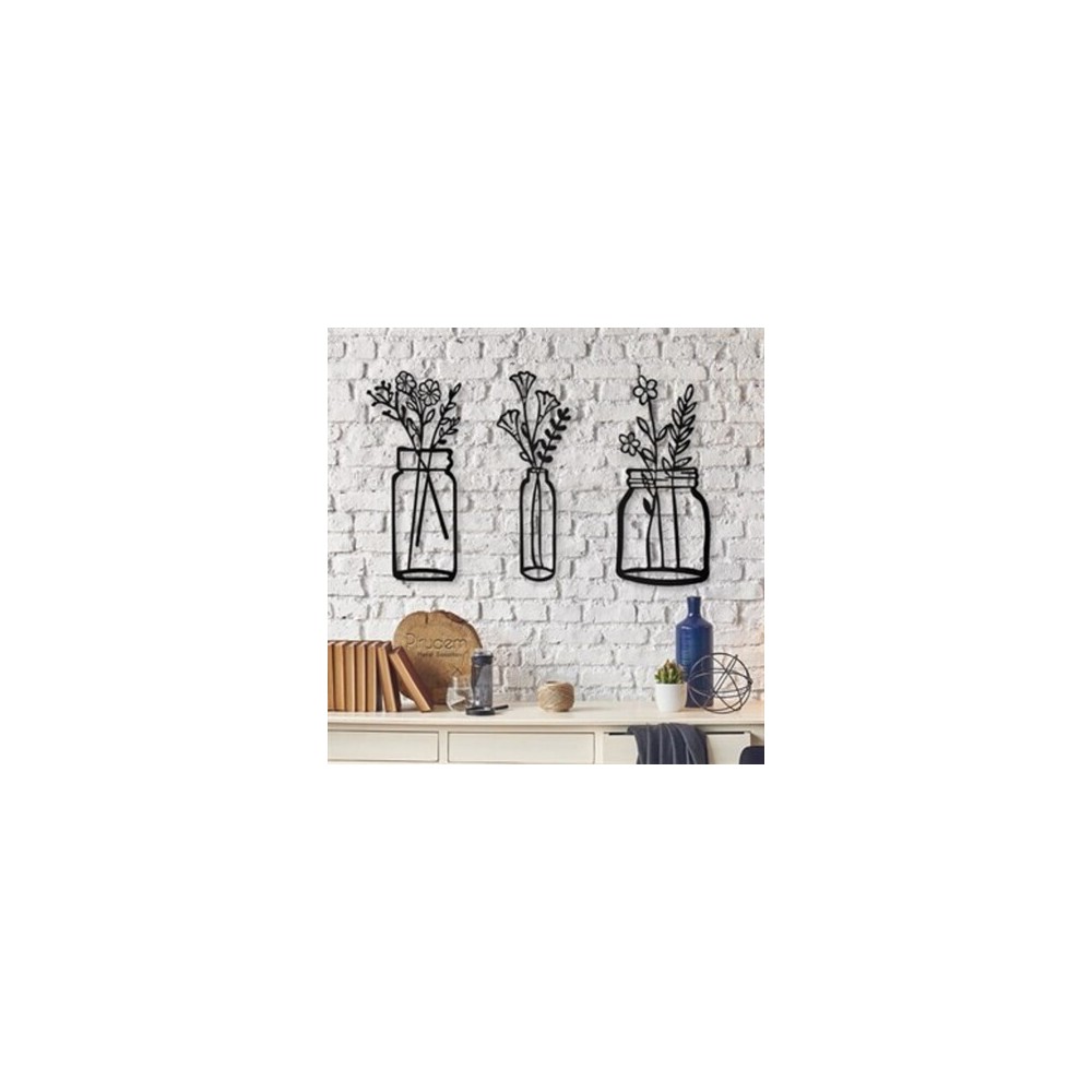 PIRUDEM Décoration murale en métal Life In The Vases