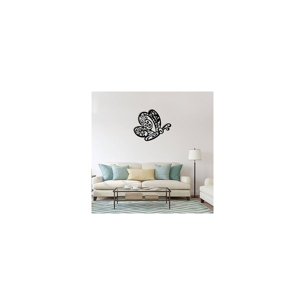 PIRUDEM Art mural en métal papillons