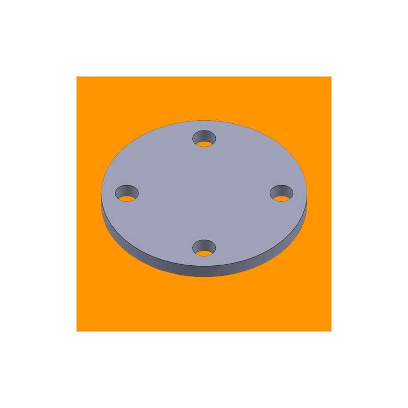 Platine Acier Ronde Près Percé Professionnel