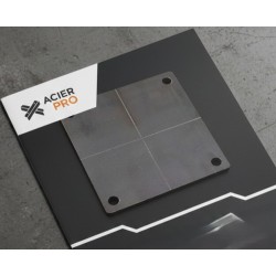 Platine Acier Carré Près...