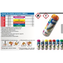TRACEUR de Chantier Peinture aérosol